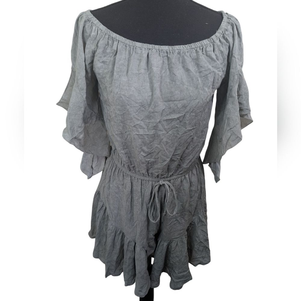 Elan Romper Green Elastic Waist Lightweight Size Small